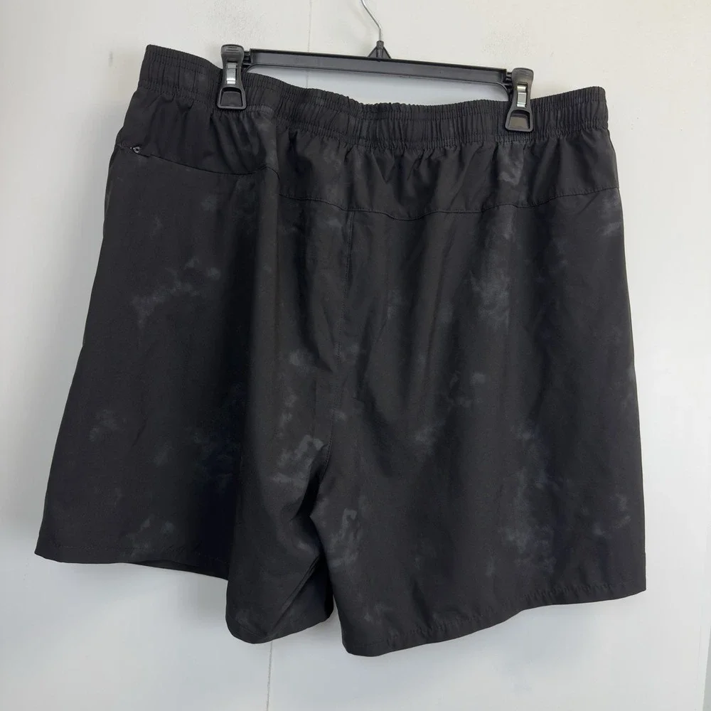 Men's Black Smoke Print MEMBERS MARK‎ Work it Out Shorts XXL